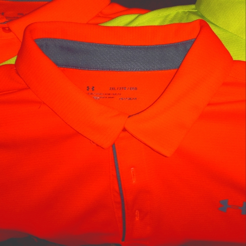 3 Under Armour brand polo shirts 2XL Three colors!